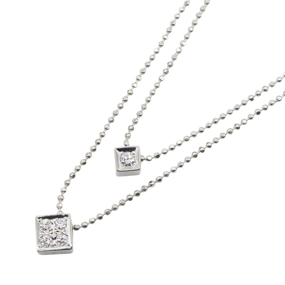 Tasaki Diamond Cube Necklace Pendant #277937T14B